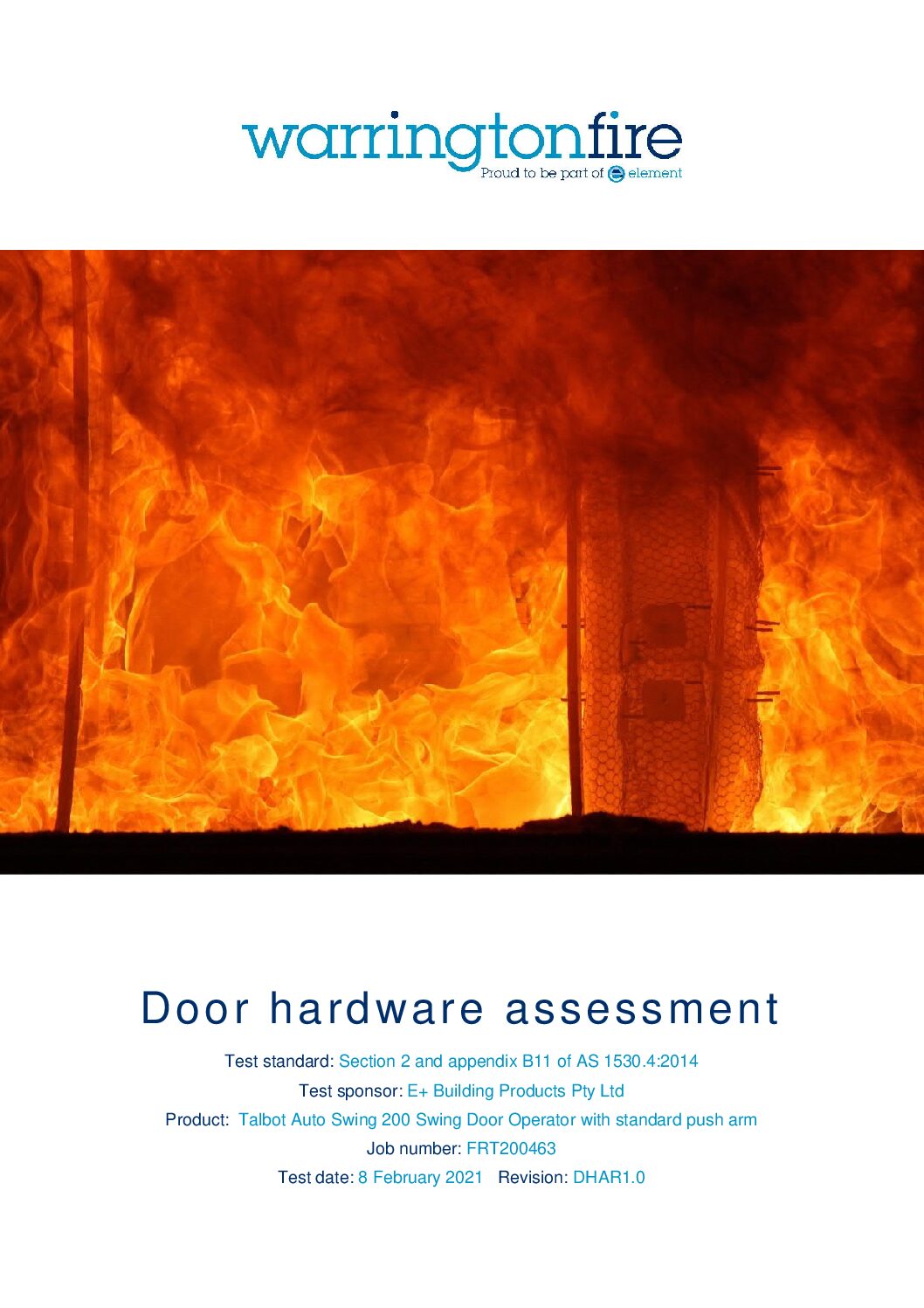 ASW 200 Heavy Duty Fire rated