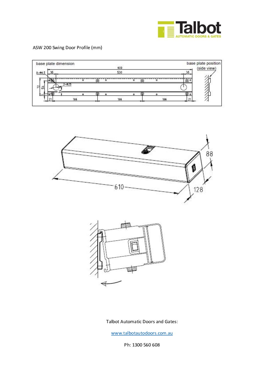 ASW-200-Swing-Door-Profile