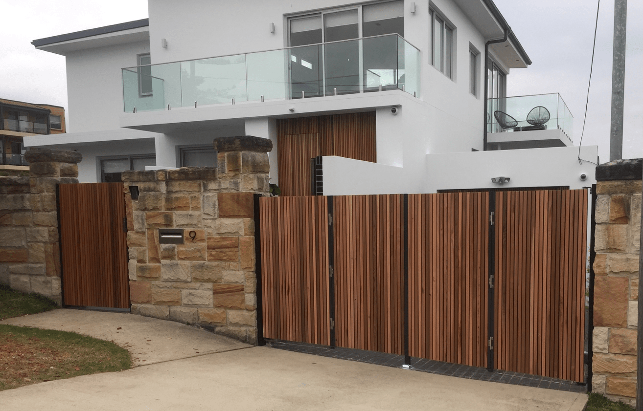 mounted wood-cladding